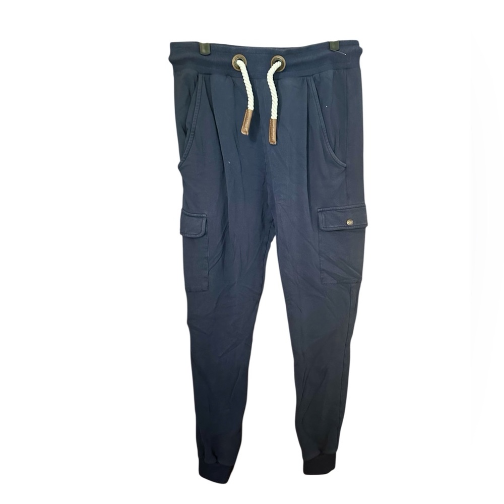 WANAKOME navy blue cargo sweatpants size M
